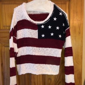 USA cropped sweater